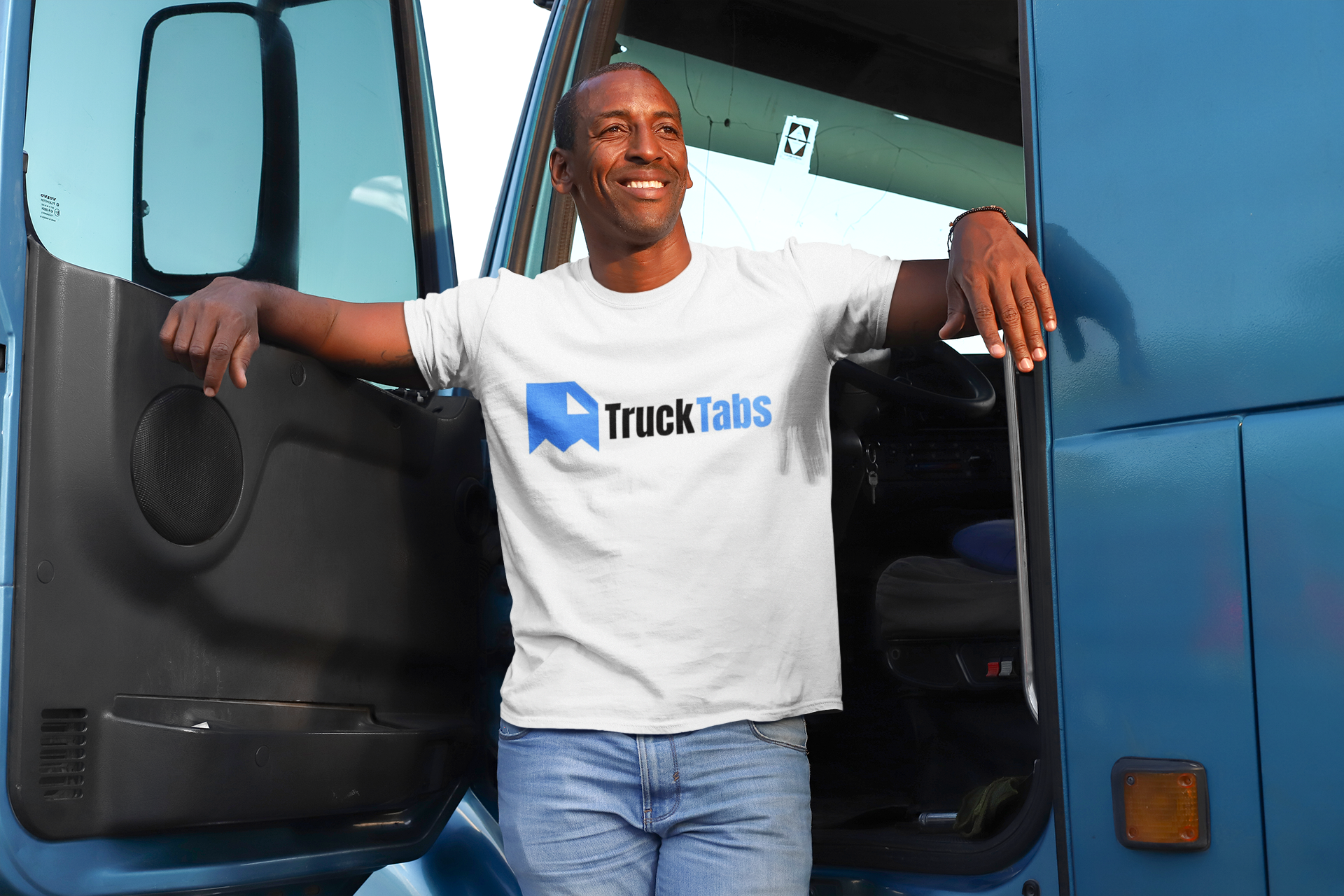 Driver with TruckTabs T-shirt